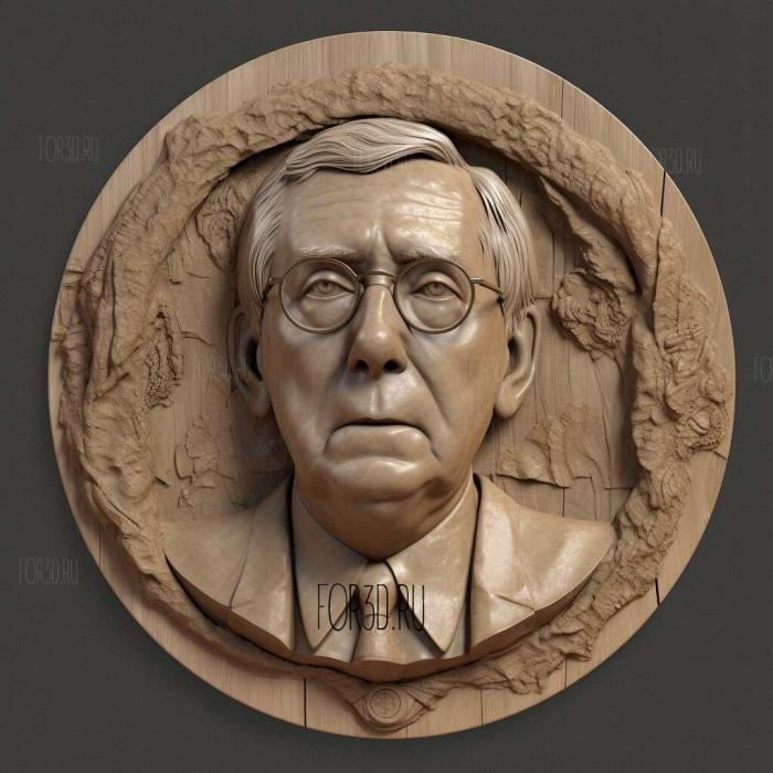 mitch mcconnell 1 stl model for CNC